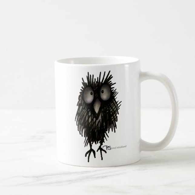 Caneca De Café Coruja de noite engraçada (Direita)