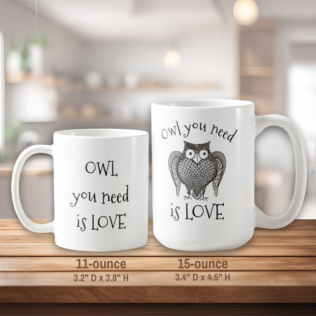 Caneca De Café Coruja de que precisa (Criador carregado)