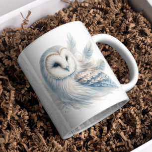 Caneca De Café Coruja Elegante em Watercolor