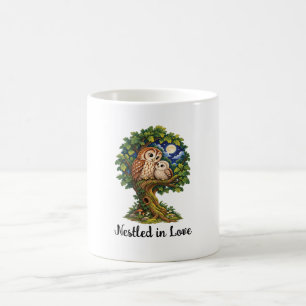 Caneca De Café Coruja Encantada sob o Luar