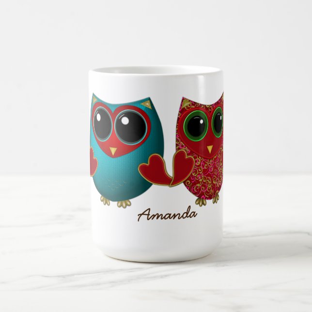 Caneca De Café Coruja está te amando, CAFFEE MUG (Centro)