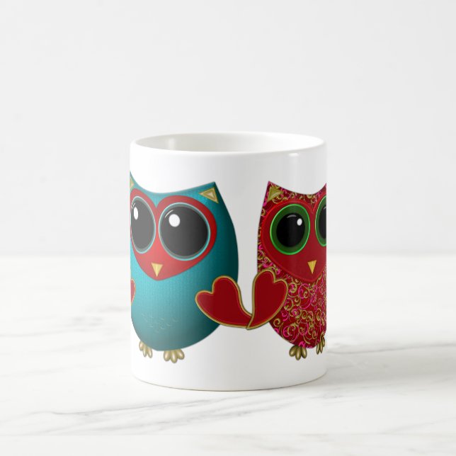 Caneca De Café Coruja estar amando você-café Mug (Centro)