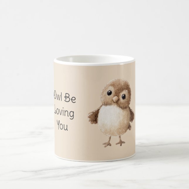 Caneca De Café Coruja Estará Te Amando (Centro)