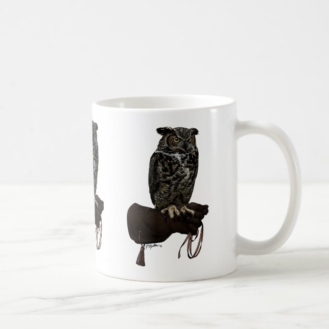 Caneca De Café Coruja excelente Corada na Luva (Direita)