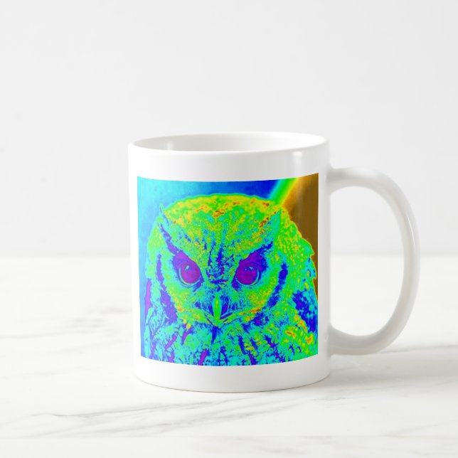 Caneca De Café coruja fluorescente (Direita)