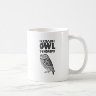 Caneca De Café Coruja irritável. Chalaça engraçada