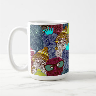 Caneca De Café Coruja na coroa