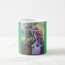 Caneca De Café Coruja no Birdhouse Mug
