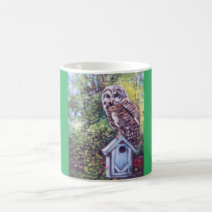 Caneca De Café Coruja no Birdhouse Mug