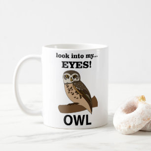 Caneca De Café Coruja Olhe Nos Meus Olhos Coruja