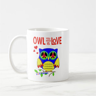 Caneca De Café Coruja Que Você Precisa É Amor