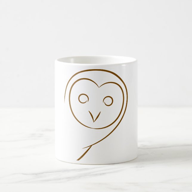 Caneca De Café Coruja Sketch Mug (Centro)