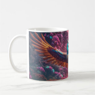 Caneca De Café Coruja-trilha voando