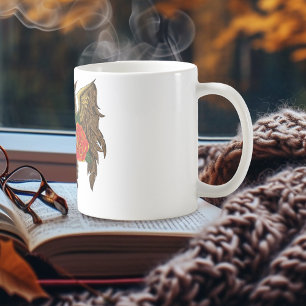 Caneca De Café Coruja Vermelha do Crânio