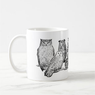 Caneca De Café Corujas
