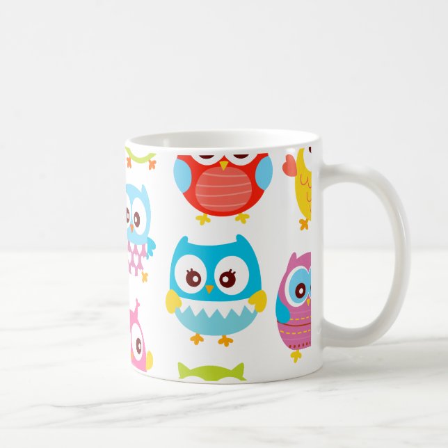 Caneca De Café Corujas bonitos de Litte (Direita)