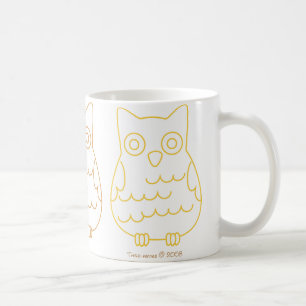 Caneca De Café Corujas do clube de leitura