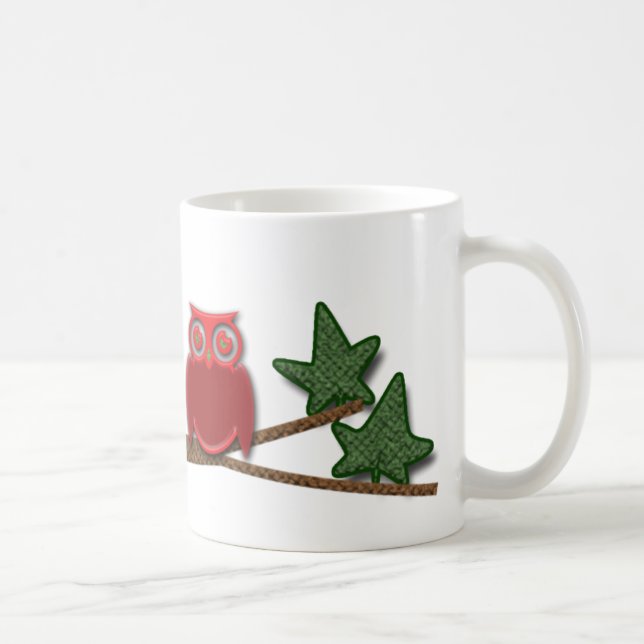 Caneca De Café Corujas dos desenhos animados (Direita)