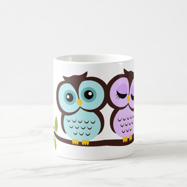 Caneca De Café Corujas Lindas (Centro)