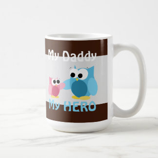 Caneca De Café Corujas - Meu Pai, Meu HERÓI - Dia de os pais Mug
