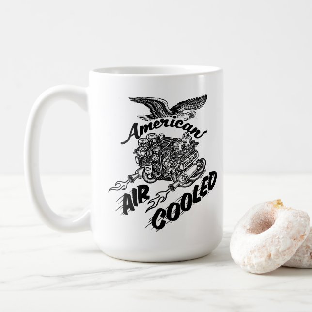 Caneca De Café Corvair de motor resfriado a ar americano (Com Donut)