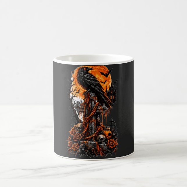 Caneca De Café Corvo & Cemitério Assombrado (Centro)
