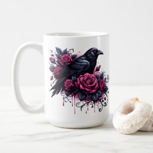 Caneca de Café Corvo de Halloween