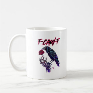 Caneca De Café Corvo engraçado da temporada assustadora do Hallow