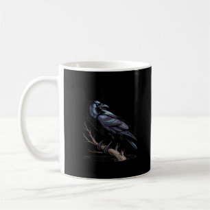 Caneca De Café Corvo, F-Caw-F Pássaro Engraçado Citação Engraçada