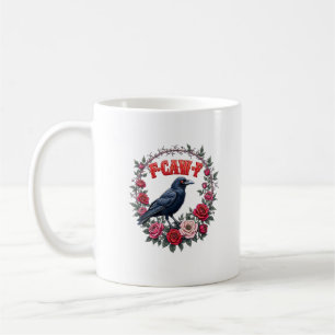Caneca De Café Corvo Gótico Divertido Halloween F Croa F Vintage