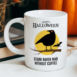 Caneca De Café Corvo Preto Assustador Halloween