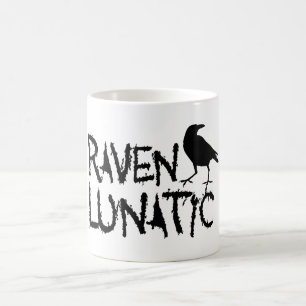 Caneca De Café Corvo preto excêntrico do corvo