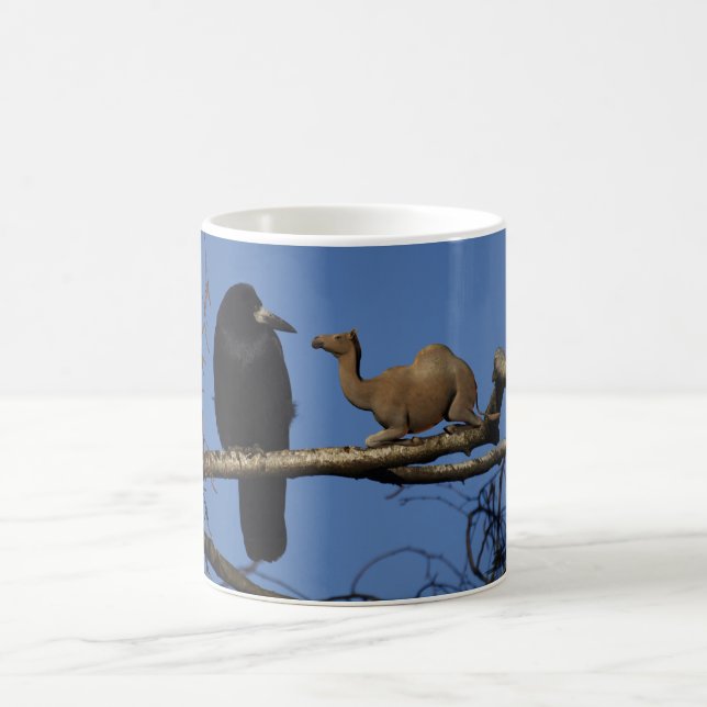 Caneca De Café Corvo Surpreso (Centro)