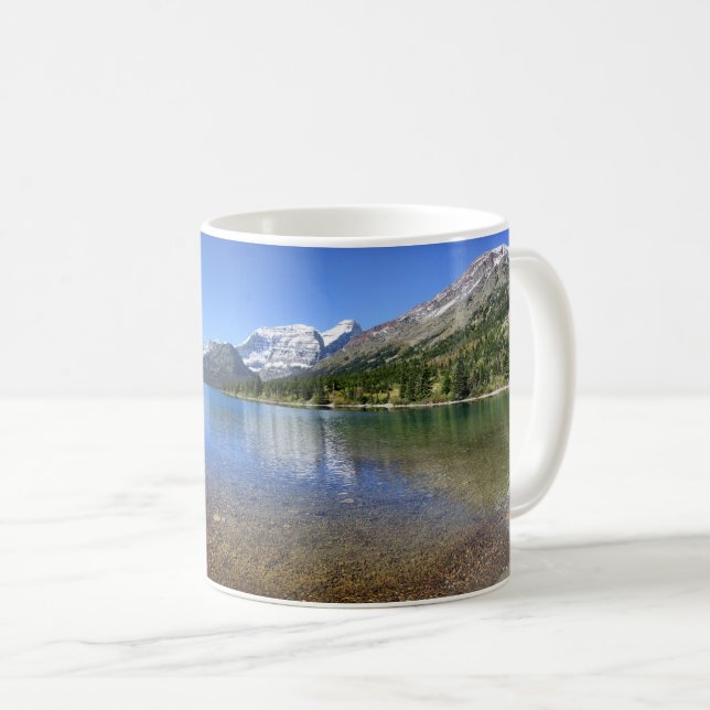 Caneca De Café Cosley Lake Outlet - Glacier National Park (Frente Esquerda)