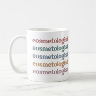 Caneca De Café Cosmetólogo Esteticista Beauticista - Cuidados Cu