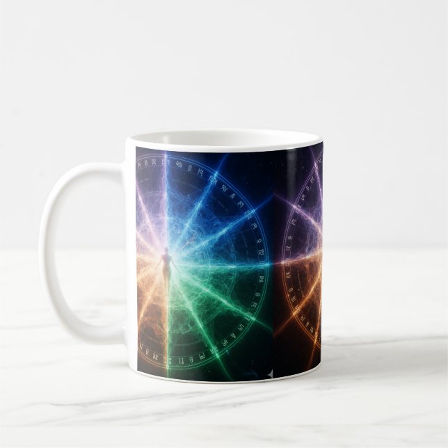 Caneca De Café Cosmic 2026 Energy Alignment Astrology Mug (Esquerda)