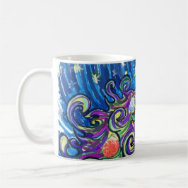 Caneca De Café Cosmic Christmas Tree