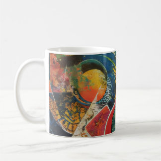 Caneca De Café Cosmic Garden Abstract Art Coffee Mug