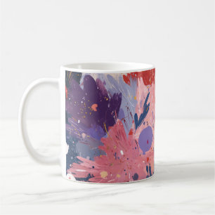 Caneca De Café Cosmic Party Abstract Explosion