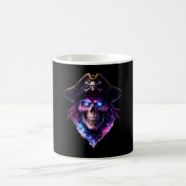 Caneca De Café Cosmic Pirate Skull Galaxy Coffee Mug