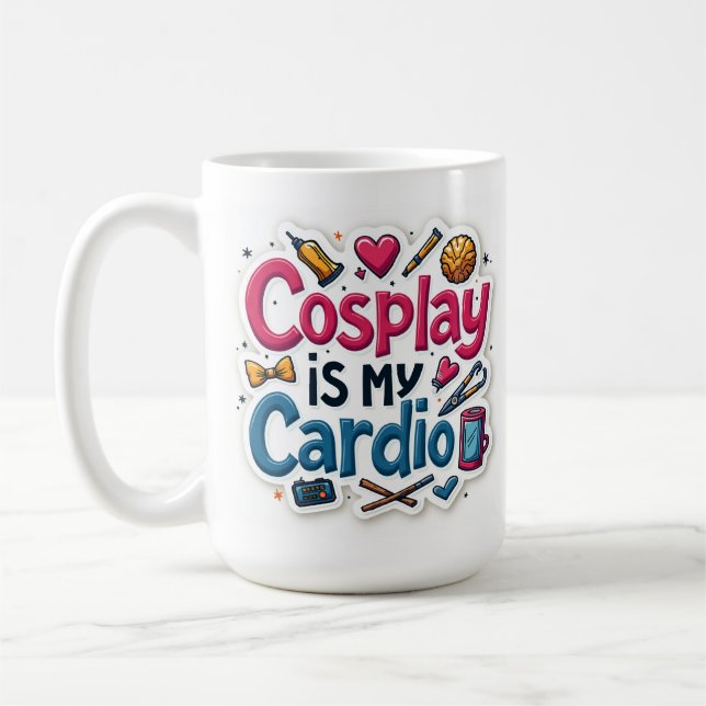 Caneca De Café Cosplay É Meu Exercício (Esquerda)