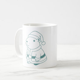 Caneca De Café cosplay papai noel capivara