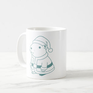Caneca De Café cosplay papai noel capivara
