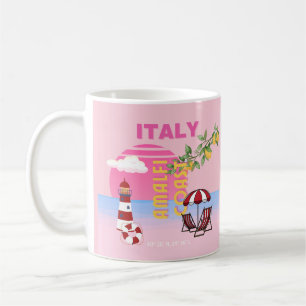 Caneca De Café Costa Amalfi, Viagem de pré-disquete, rosa