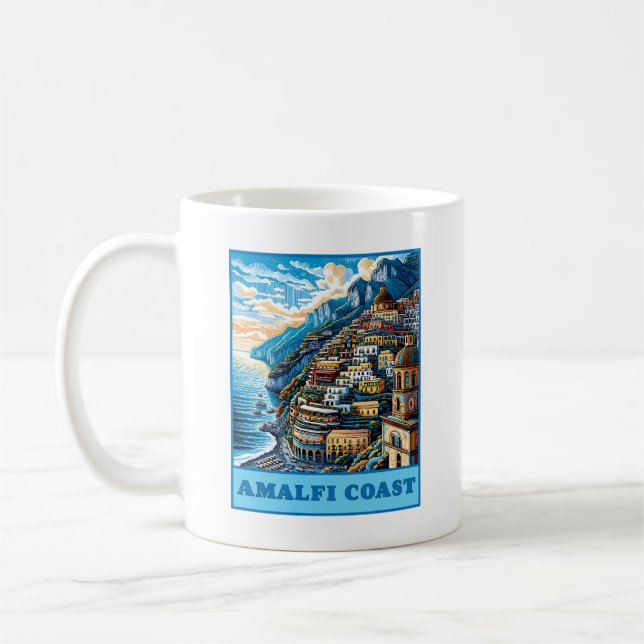Caneca De Café Costa do Amalfi Itália (Esquerda)