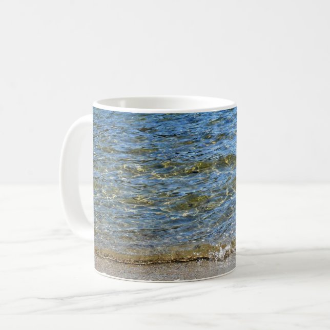 Caneca De Café Costa do Lago Tenaya, Yosemite, CA (Frente Esquerda)