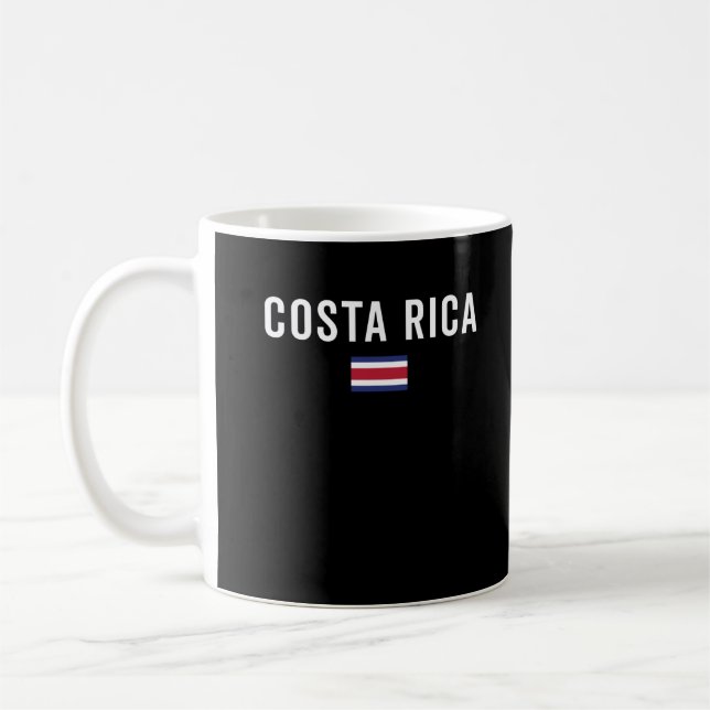 Caneca De Café Costa Rica Flag - Patriotic Flag (Esquerda)