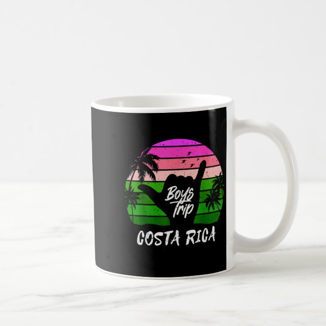 Caneca De Café Costa rica viagem de rapazes combinando  (Direita)