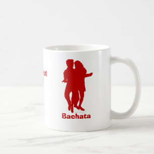 Caneca De Café Costume da silhueta dos dançarinos de Bachata