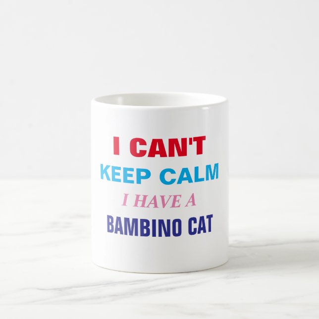 Caneca De Café Costume Dizer Engraçado Gato do Bambino não conseg (Centro)